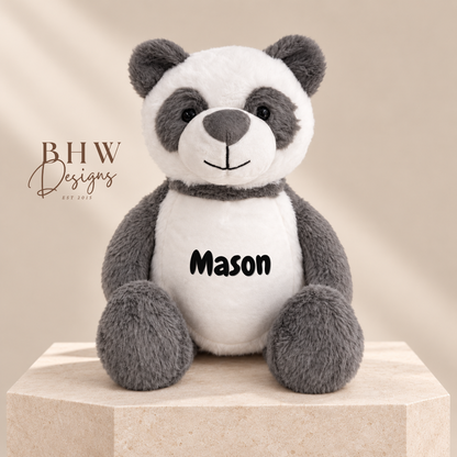 Personalised Panda Soft Toy
