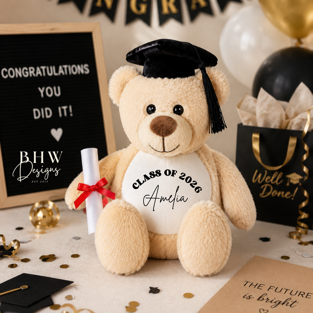 Personalised Graduation Teddy
