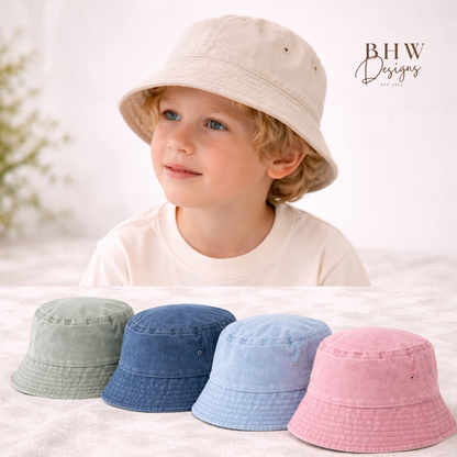 Children's Vintage Wash Bucket Hat