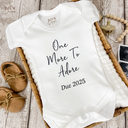 One More to Adore Baby Vest