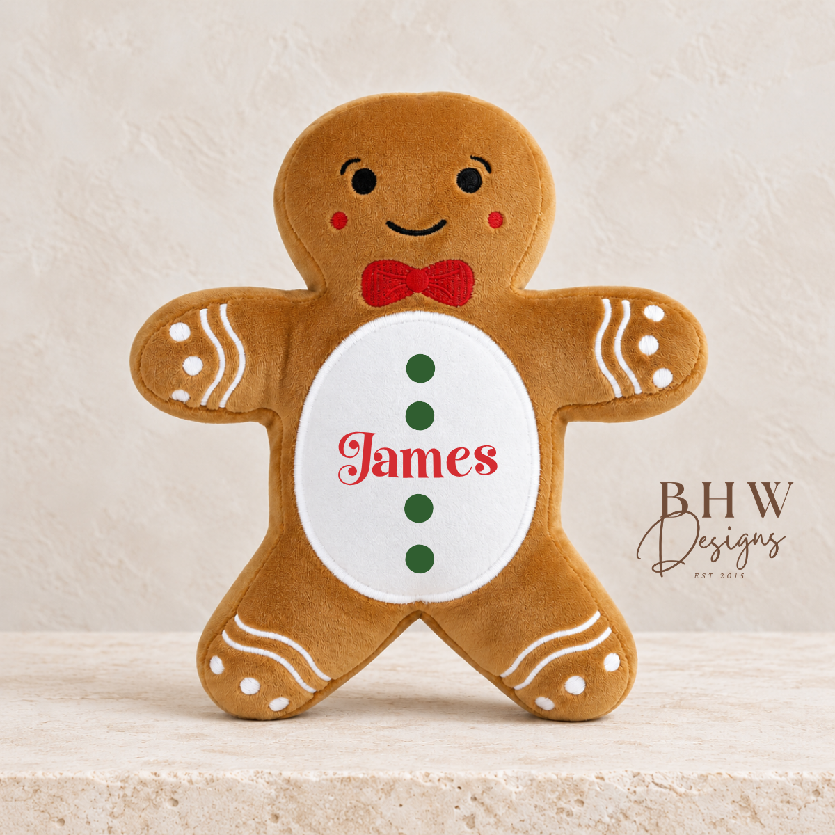 Personalised Gingerbread Man Squishy Toy