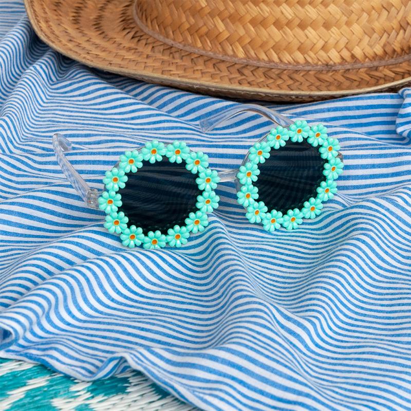 Children's Green Daisy Sunglasses
