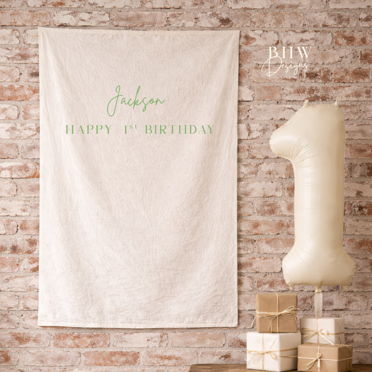 Personalised Mix Font Birthday Banner