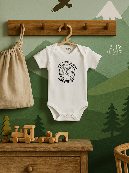 Our Next Great Adventure Baby Vest