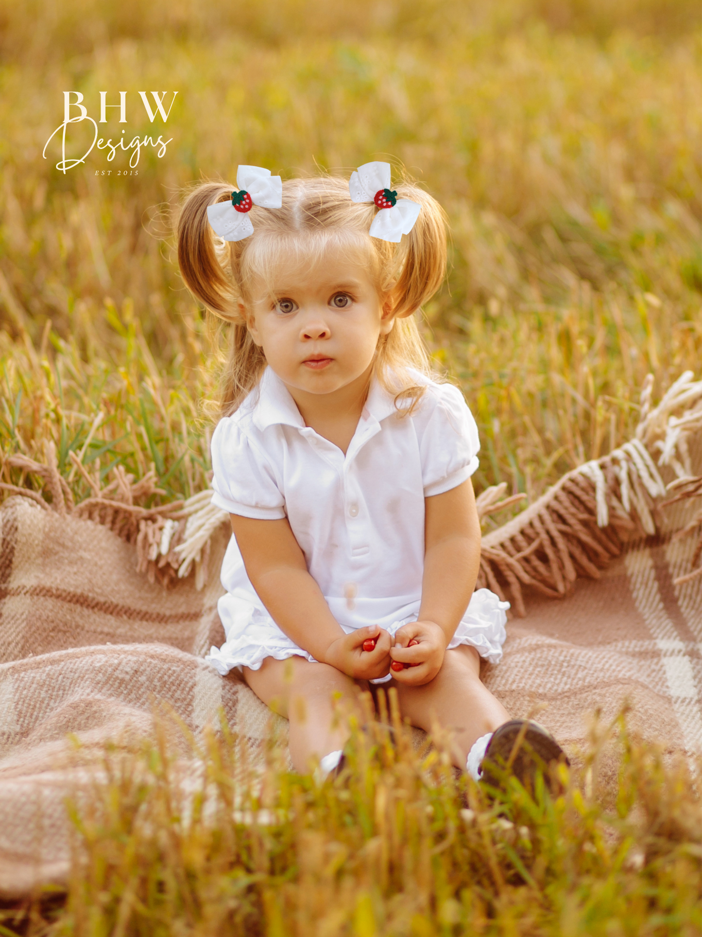 Girl's Strawberry Hair bow Set