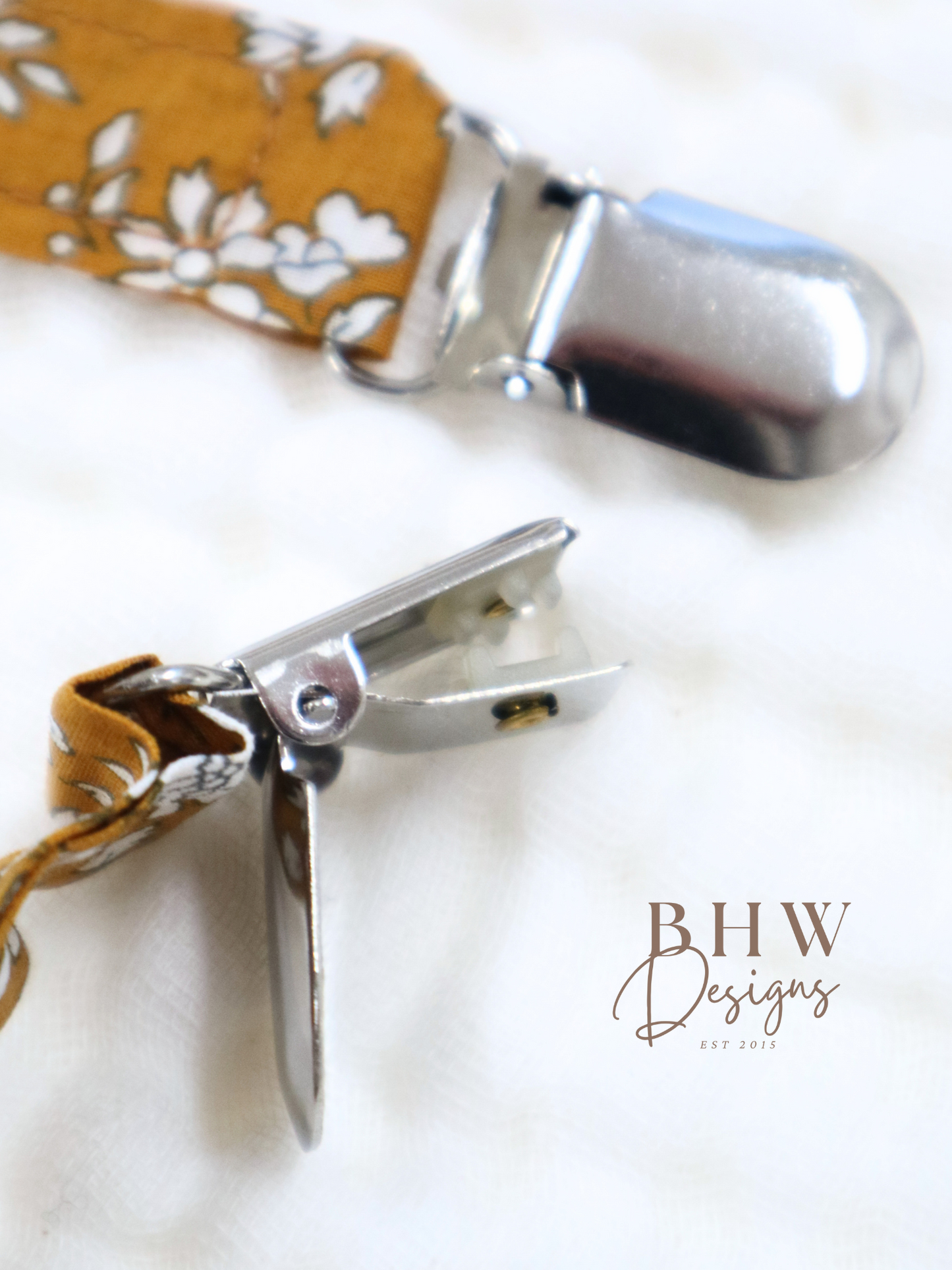 Floral Dummy Clip - Mustard