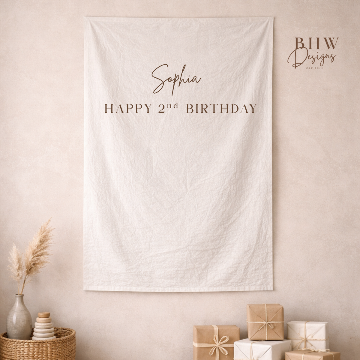 Personalised Mix Font Birthday Banner