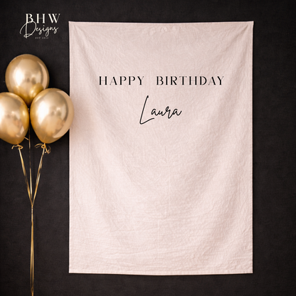 Personalised Mix Font Birthday Banner