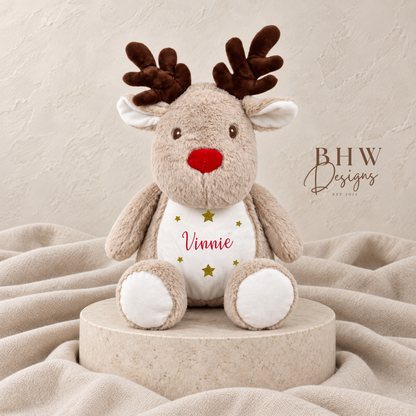 Personalised Reindeer Soft Toy