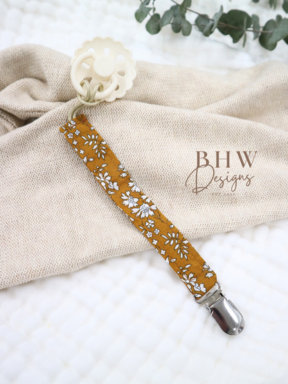 Floral Dummy Clip - Mustard