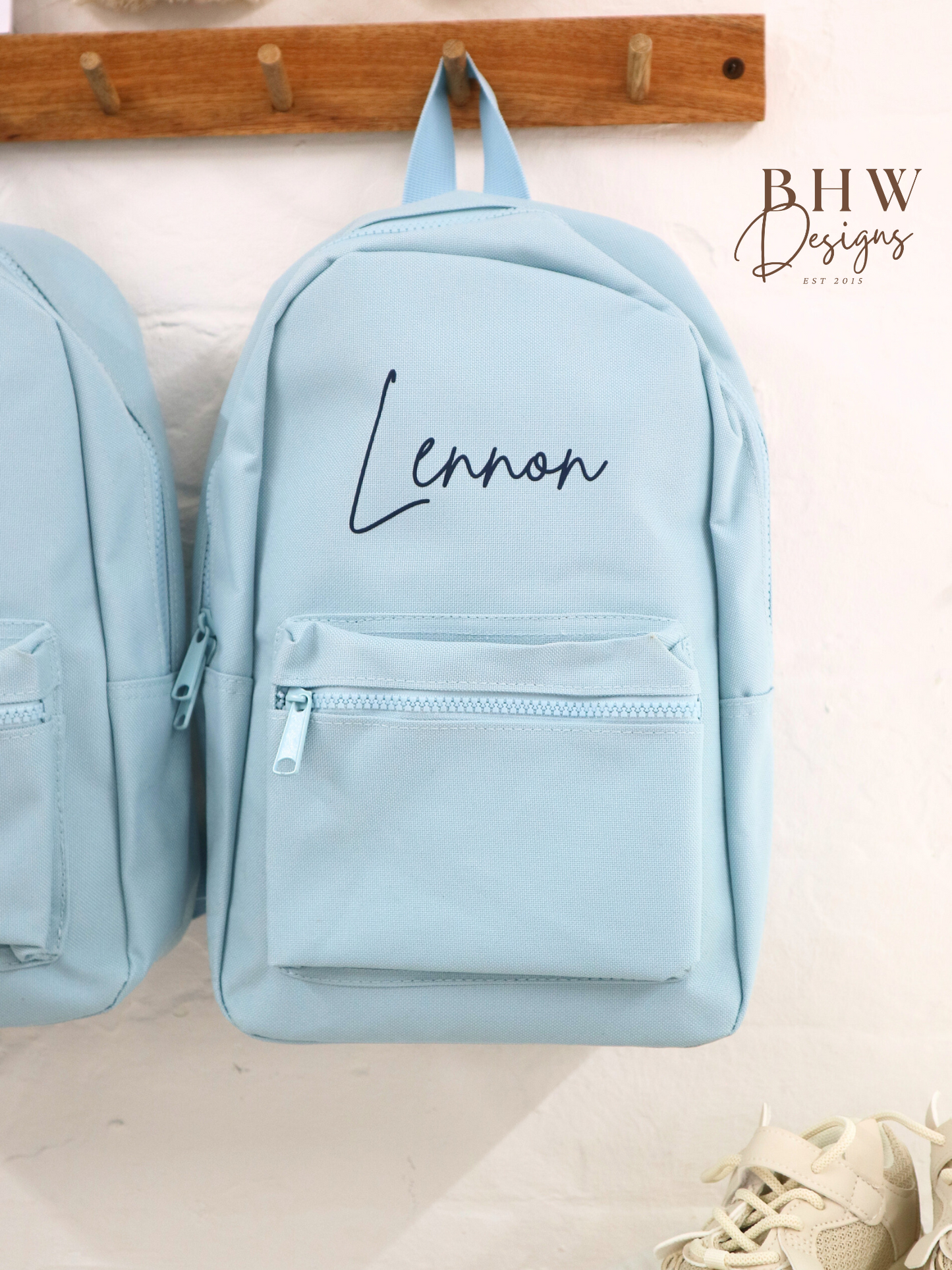 Personalised Kid's Mini Backpack - Baby Blue