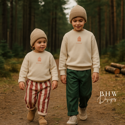 Personalised Gingerbread House Oat Sweatshirt