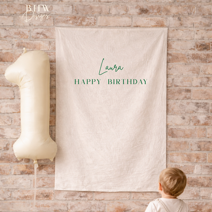 Personalised Mix Font Birthday Banner