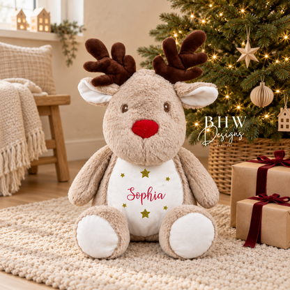 Personalised Reindeer Soft Toy