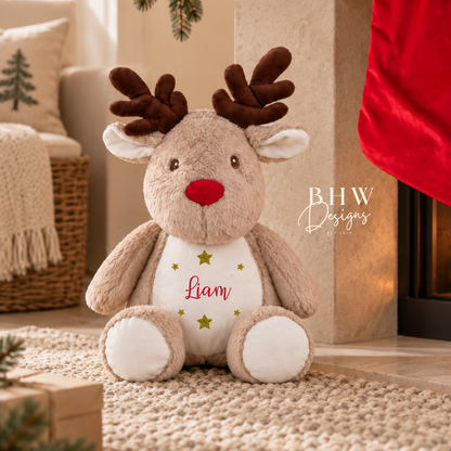 Personalised Reindeer Soft Toy