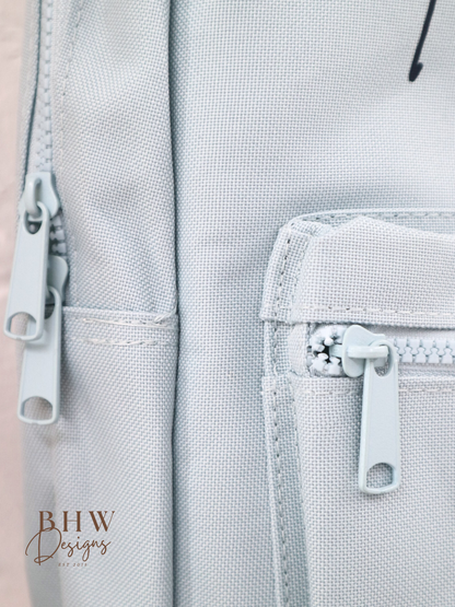 Personalised Kid's Mini Backpack - Baby Blue