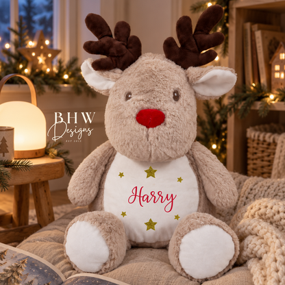 Personalised Reindeer Soft Toy