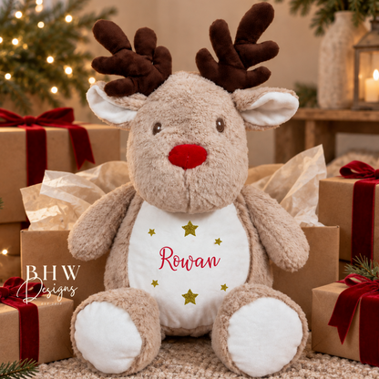 Personalised Reindeer Soft Toy