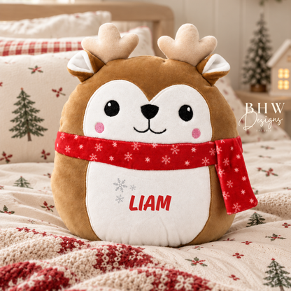 Personalised Reindeer Squishy Soft Toy