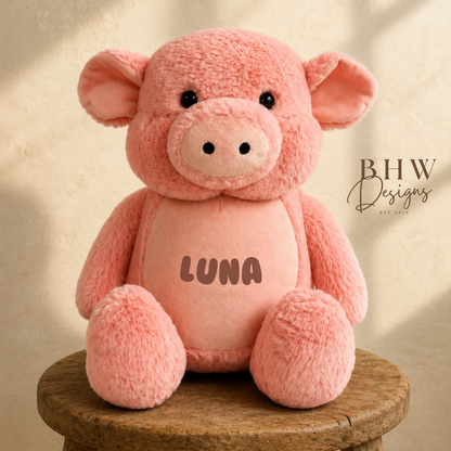 Personalised Pig Soft Toy