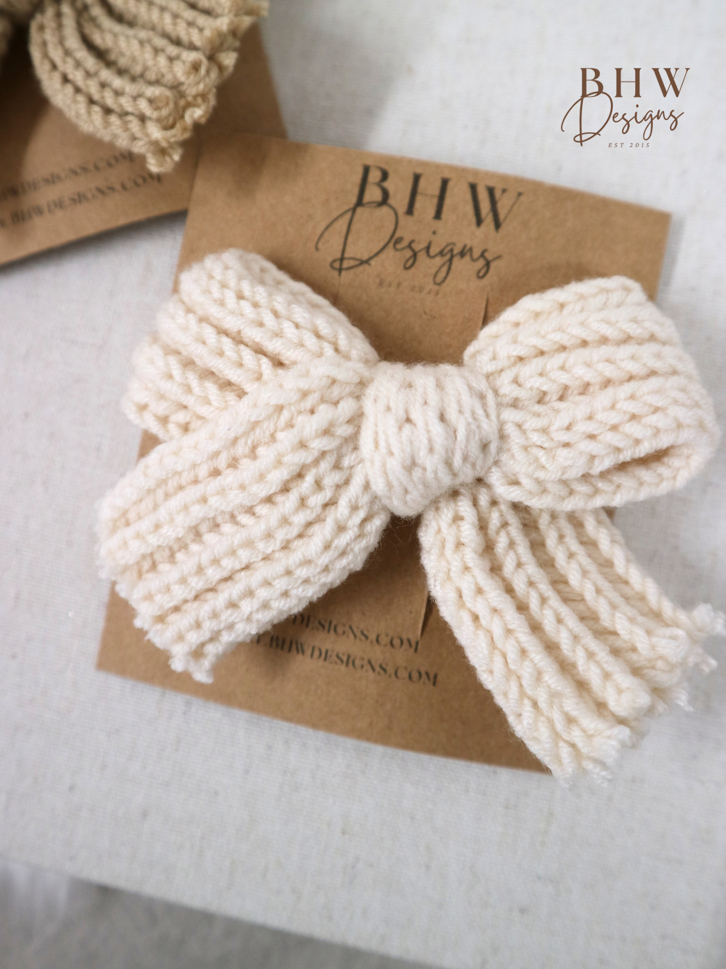 Knitted Hair Bow