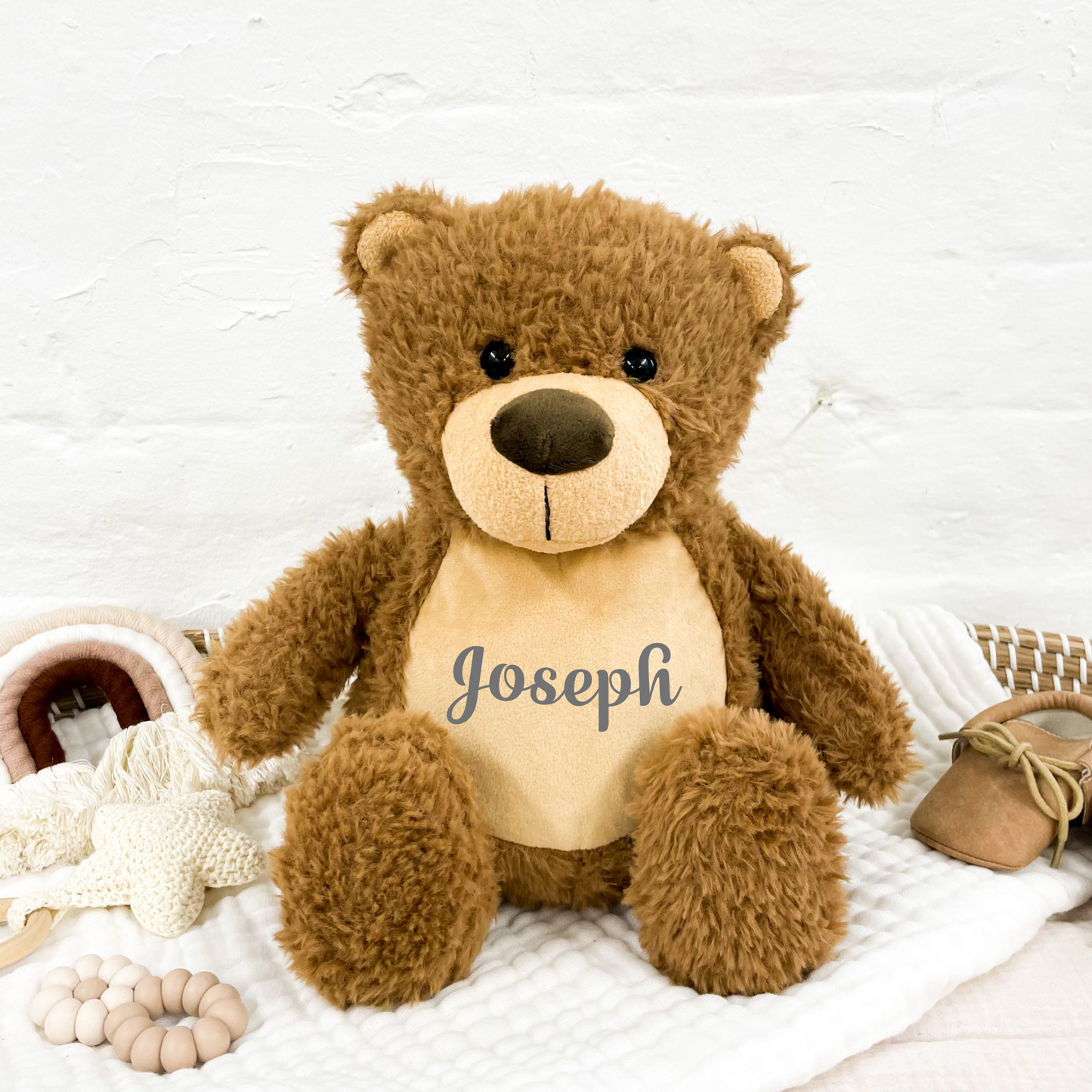 Personalised Brown Teddy Bear