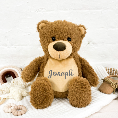 Personalised Brown Teddy Bear