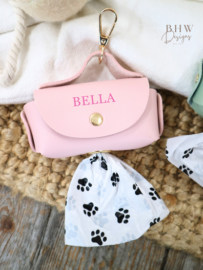 Personalised Dog Poop Bag Holder