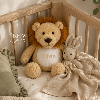 Personalised Mini Lion Soft Toy