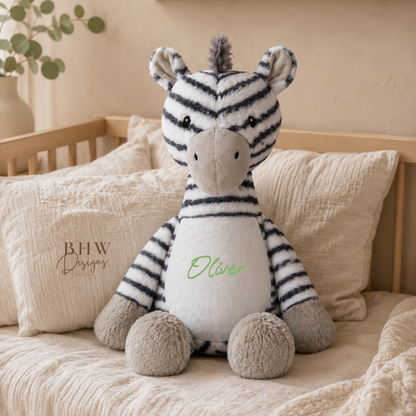 Personalised Zebra Soft Toy