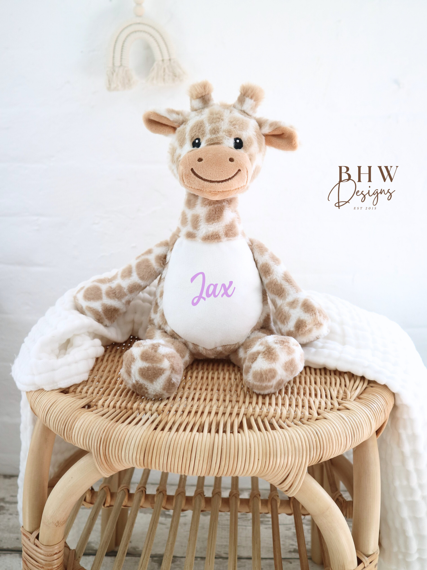 Personalised Mini Giraffe Soft Toy
