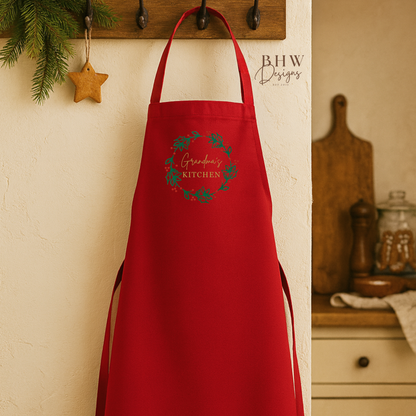 Personalised Red Adults Apron