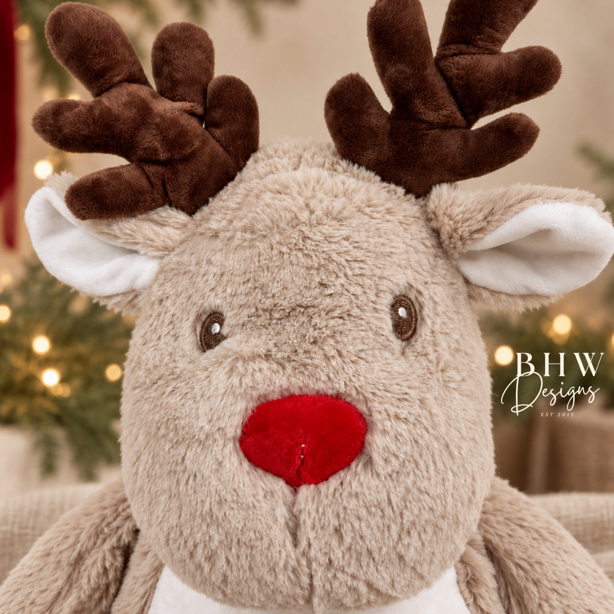 Personalised Reindeer Soft Toy