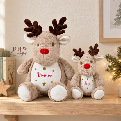 Personalised Reindeer Soft Toy