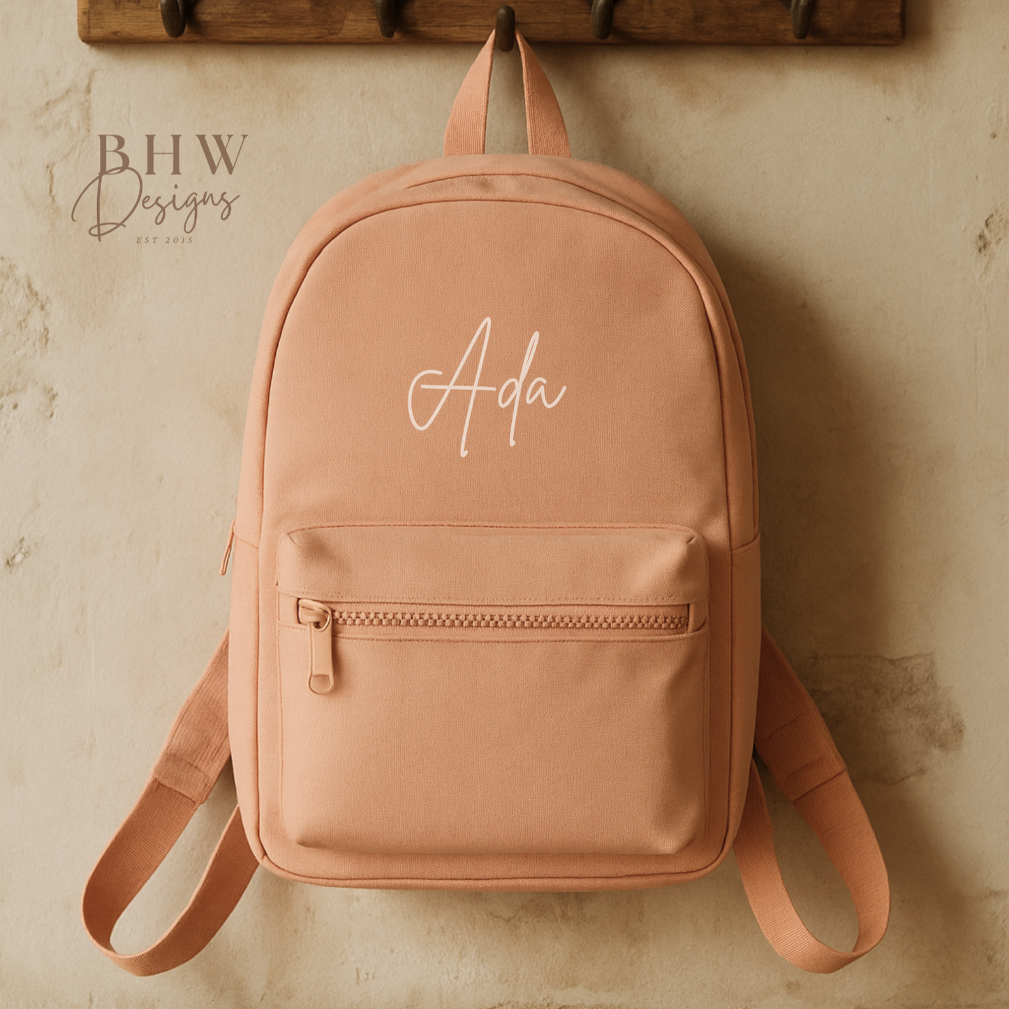 Personalised Kid's Mini Backpack - Peach