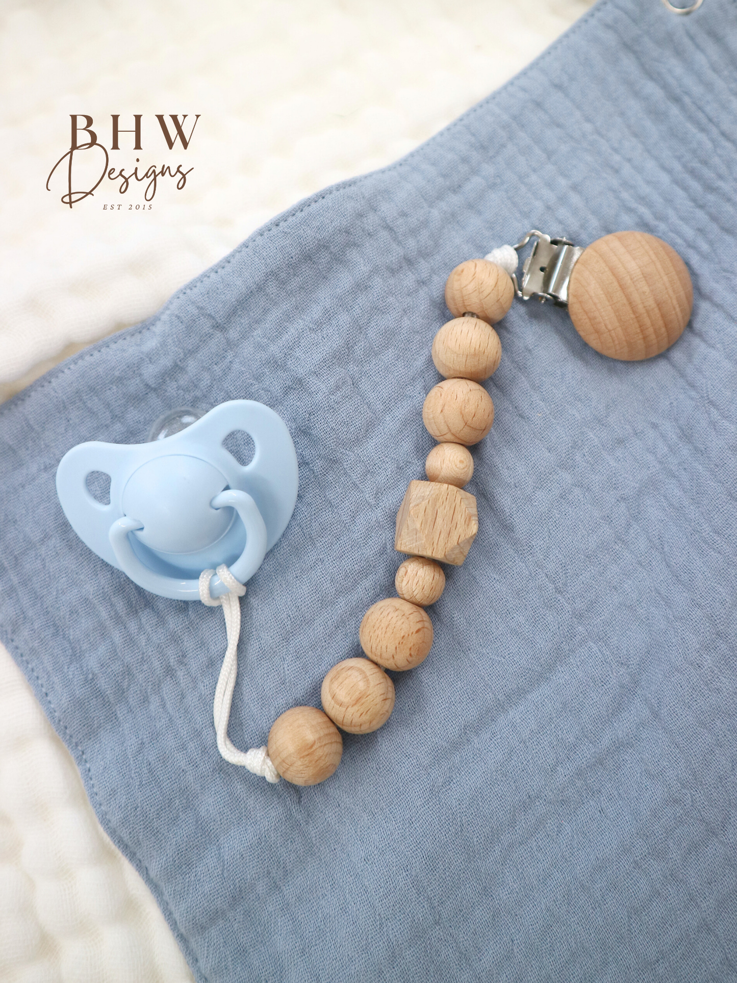 3 Piece Personalised Baby Set - Powder Blue