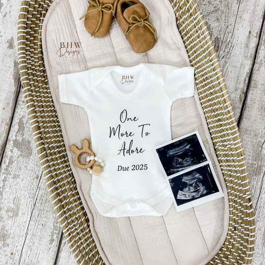 One More to Adore Baby Vest