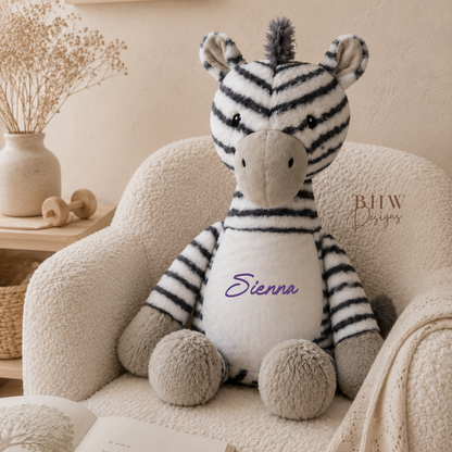 Personalised Zebra Soft Toy