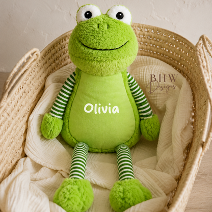 Personalised Frog Soft Toy