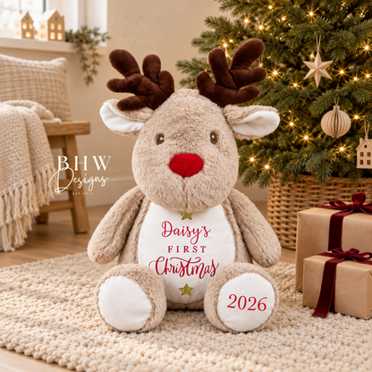 Personalised First Christmas Reindeer