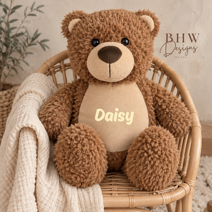 Personalised Brown Teddy Bear