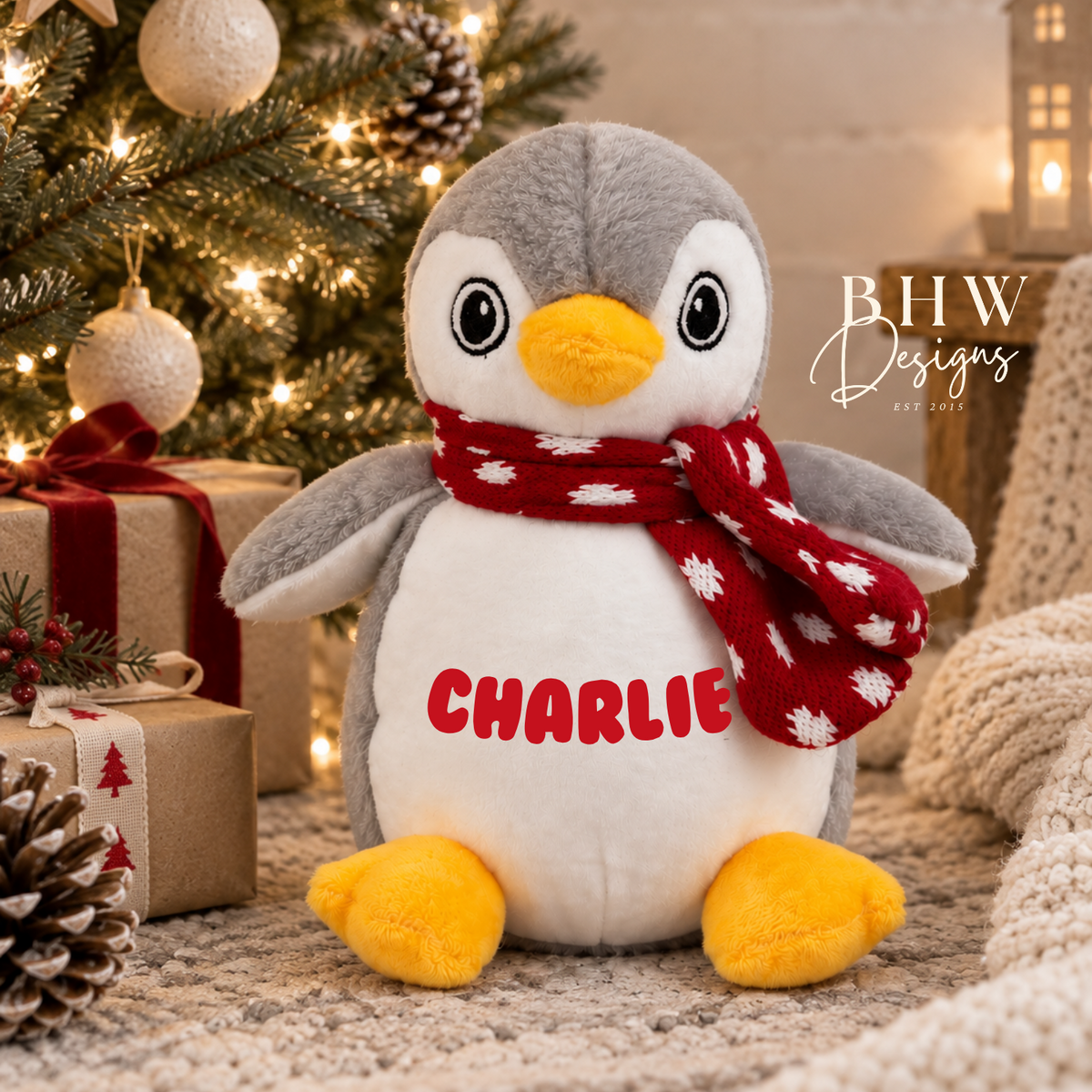 Personalised Mini Penguin Soft Toy