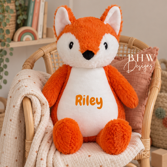 Personalised Fox Soft Toy