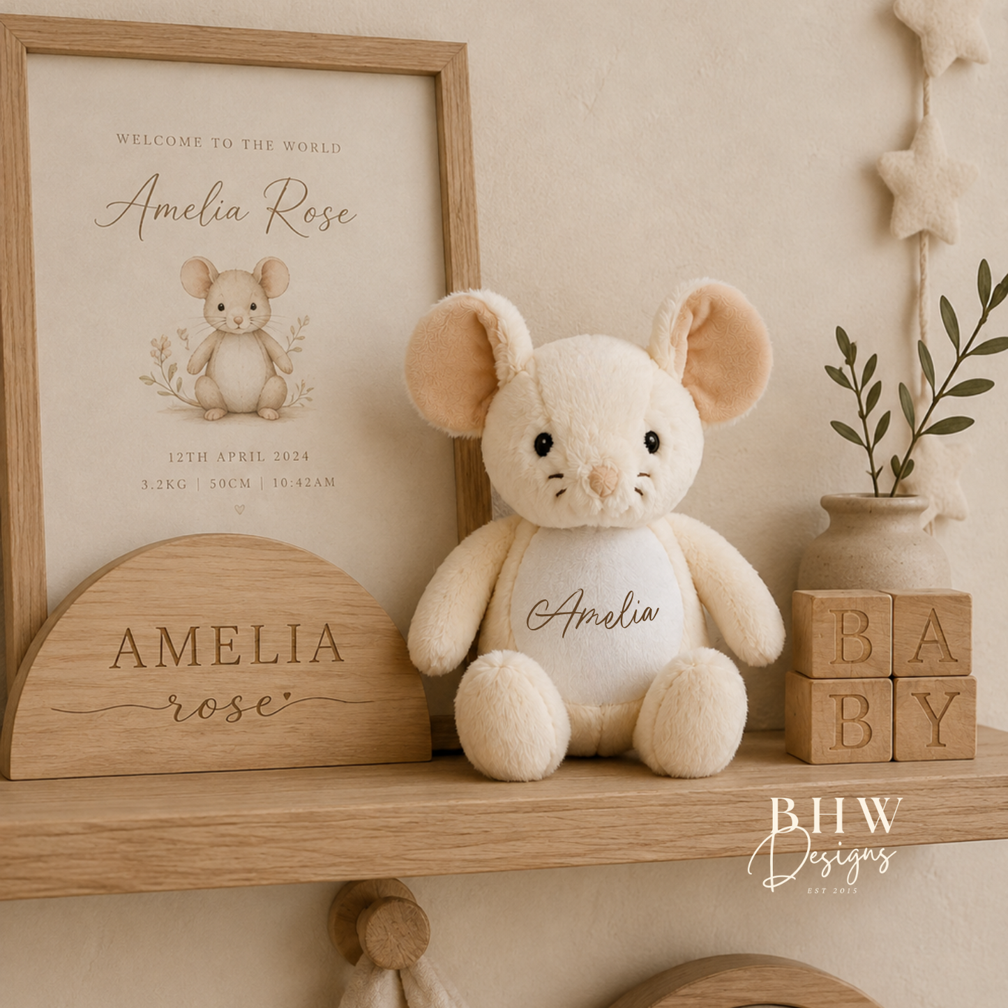 Personalised Mouse Mini Soft Toy