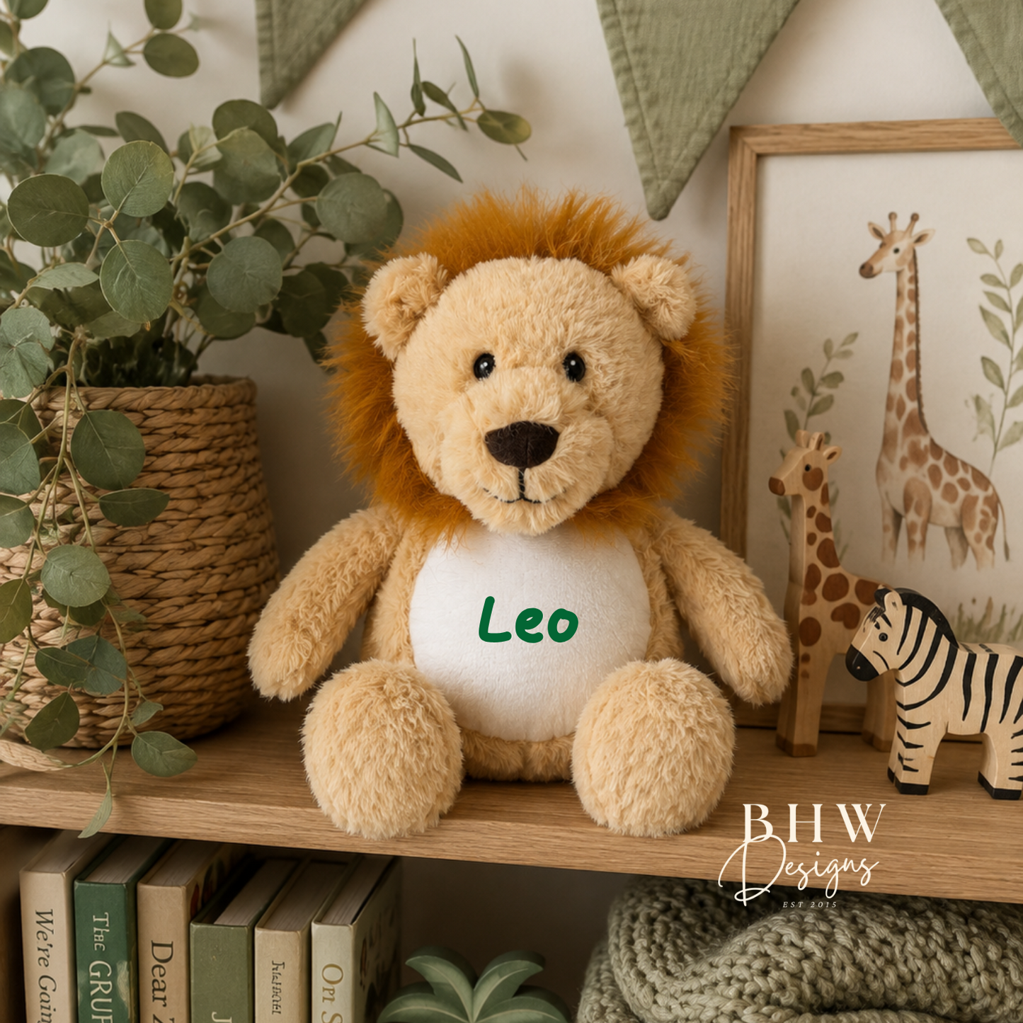 Personalised Mini Lion Soft Toy