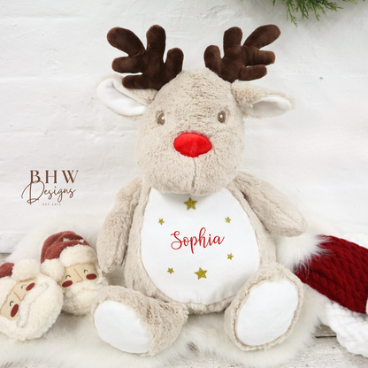 Personalised Reindeer Soft Toy