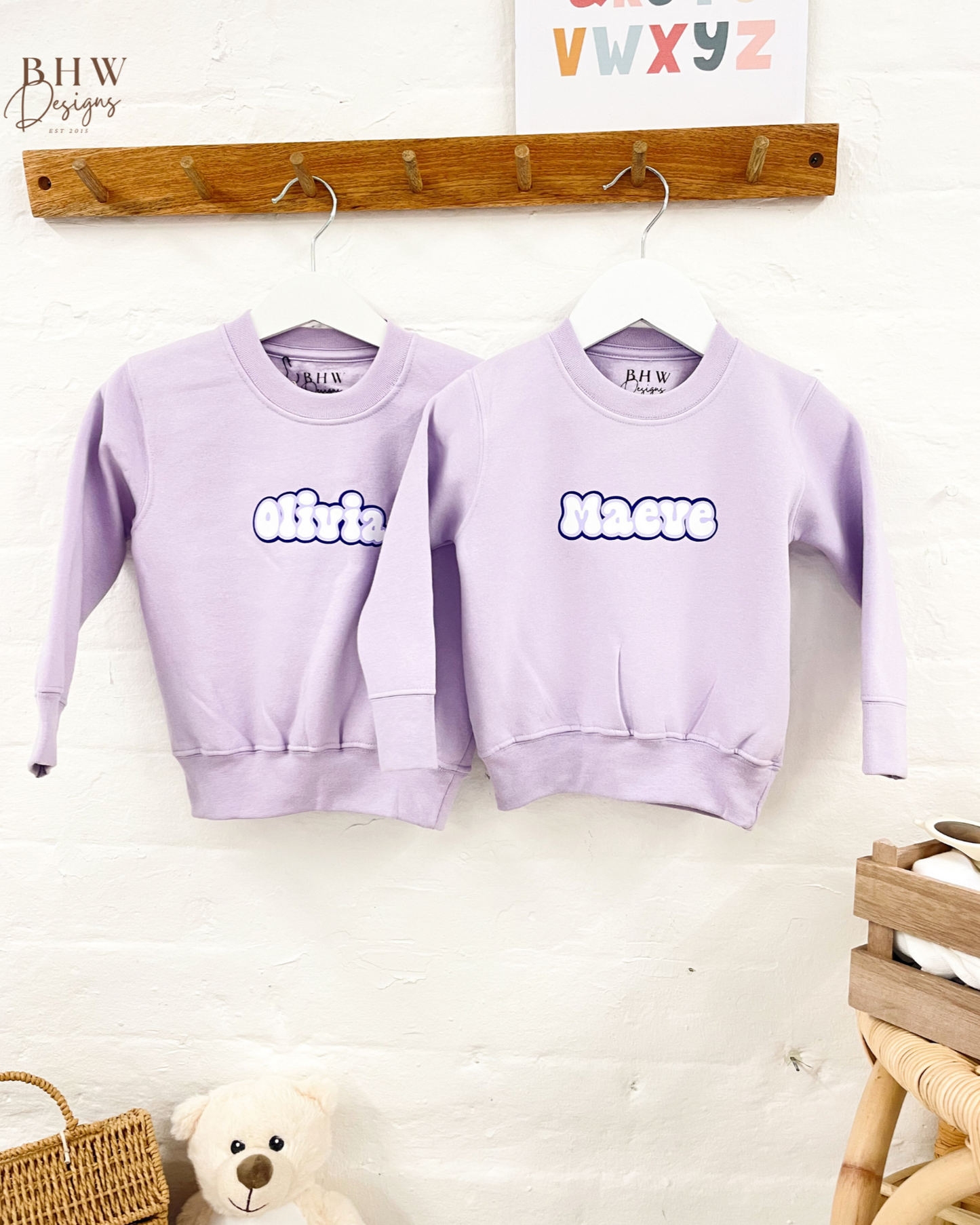 Personalised Sweatshirt - Lilac