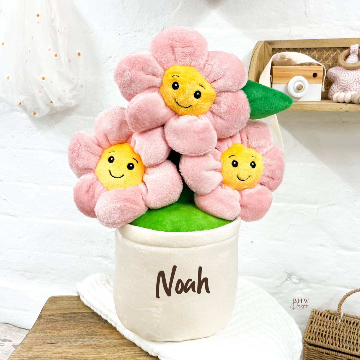 Personalised Flower Pot Soft Toy