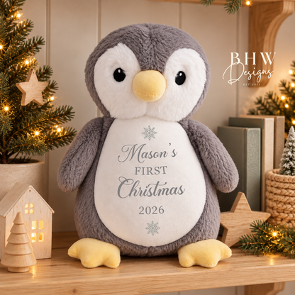 Personalised Penguin Soft Toy