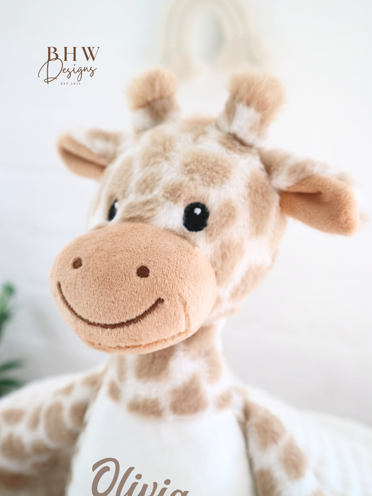 Personalised Mini Giraffe Soft Toy